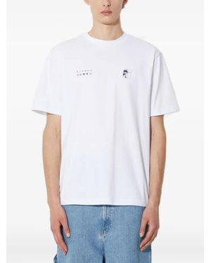 Stampd Palm-Tree-Graphic T-Shirt - White