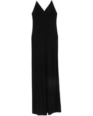 Matteau Low-Back Halterneck Maxi Dress - Black