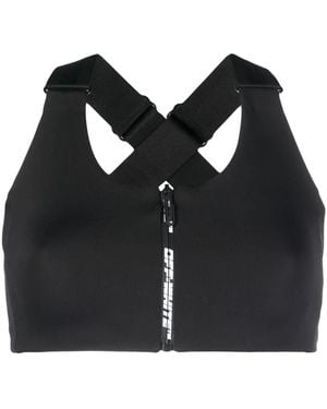 Off-White c/o Virgil Abloh ジップアップ スポーツブラ - ブラック