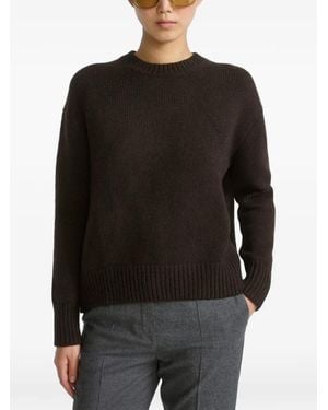 Yves Salomon Crew-Neck Cashmere Sweater - Black