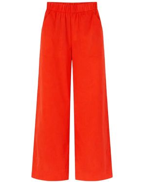 Jonathan Simkhai Elasticated Palazzo Trousers - Red