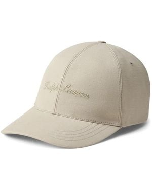Ralph Lauren Baseballkappe Mit Logo-Stickerei - Weiß