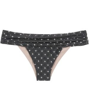 Clube Bossa Percy Graphic-Print Bikini Bottoms - Black