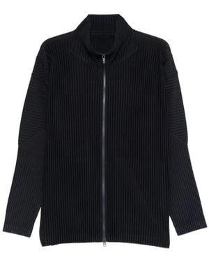 Homme Plissé Issey Miyake Chaqueta plisada con cremallera - Azul