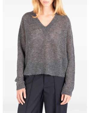Societe Anonyme Emily V-Neck Jumper - Grey