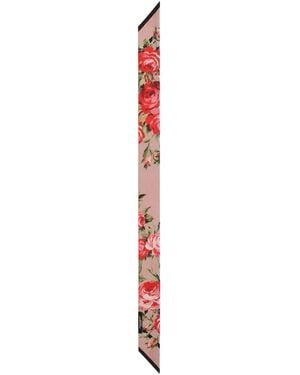 Dolce & Gabbana Floral-Print Scarf - White