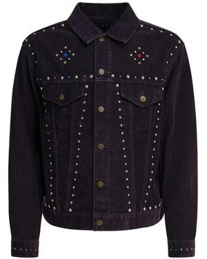 Needles Studded Embroidered Jacket - Blue