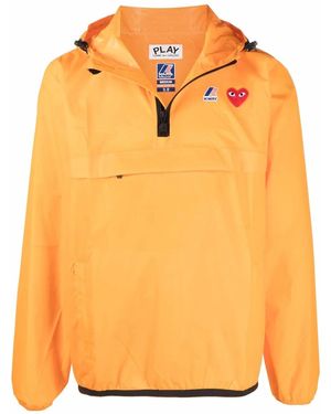 COMME DES GARÇONS PLAY X K-Way Veste À Capuche - Orange