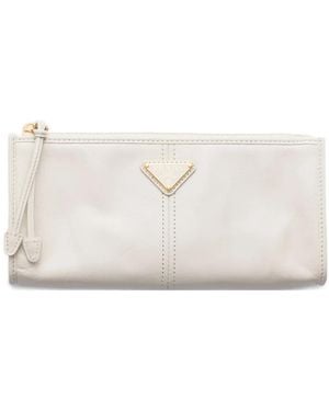 Prada Leather Pouch - Natural