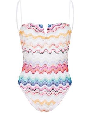 Missoni Costume Intero Wave - Bianco