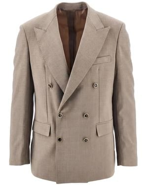 MARSĒM Blazer À Boutonnière Croisée - Grey