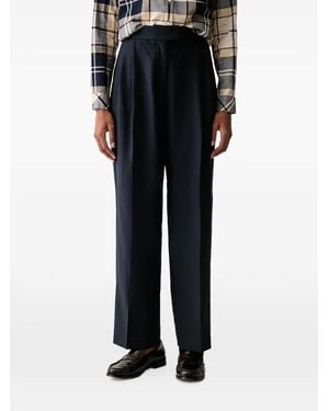 Barbour Fawne Straight-Leg Trousers - Black