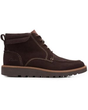 Clarks Barnes Mid Lace-Up Boots - Brown