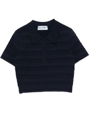 Blugirl Blumarine Short-Sleeves Polo Shirt - Blue