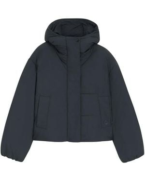 BOSS Chaqueta con capucha y bolsillo - Azul