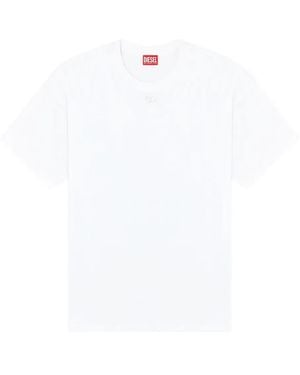 DIESEL Cotton T Boxt Dco T-Shirts - White