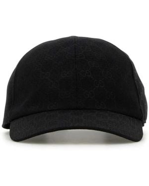 Gucci Gg Supreme Baseball Cap - Black