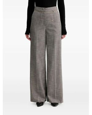 SIMONA CORSELLINI Chain-Detail Trousers - Grey