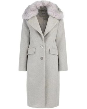 Guess Wool-Blend Coat - Grey