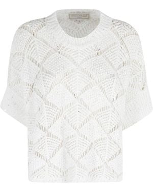 Antonelli Geometric Knitwear - White