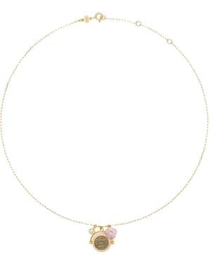 Tory Burch Collar Forget Me Not Con Colgante De Trébol - Blanco