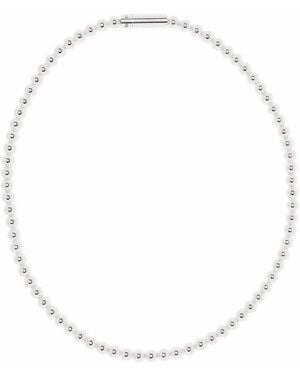 Le Gramme Collar Con Cuentas Y Pulido De 51 G - Blanco