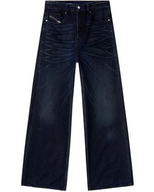 DIESEL D-Rise Cotton Trousers - Blue