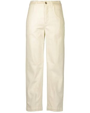Eleventy Side-Pocket Stretch Pants - Natural