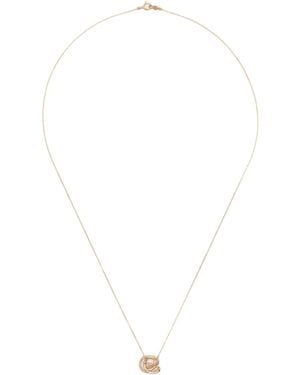 Charlotte Chesnais 18K Letter E Diamond Necklace - White