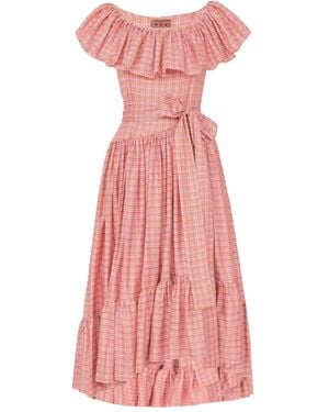 LHD Robe Jungle Island À Volants - Pink