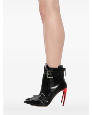 McQueen Heeled Ankle Boots - Black