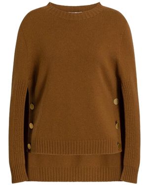 Alberta Ferretti Buttoned Jumper - Brown