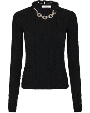 Rabanne Pullover Mit Kettendetail - Schwarz