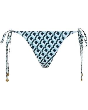 CASABLANCA Bragas De Bikini Cubist Con Monograma Cc - Blanco