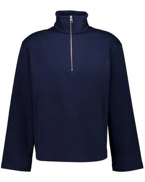 Commas Jersey Con Media Cremallera - Azul