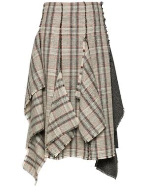DURAZZI MILANO Asymmetrischer Midirock - Grau