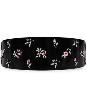 YVMIN X Shushutong Floral-Print Headband - Black