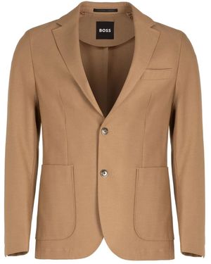 BOSS Blazer À Boutonnière Croisée - Marron