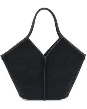 Hereu Calella Leather-Trim Tote Bag - Black
