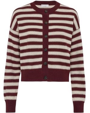 Brunello Cucinelli Cardigan Aus Kaschmir - Rot