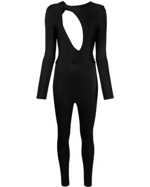 Noire Swimwear Cut-Out-Detailing Stretch Jumpsuit - Black