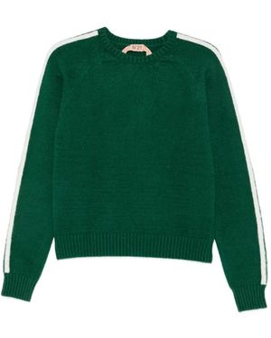 N°21 Pullover Mit Seitlichen Streifen - Grün