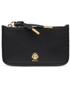 Bally Portacarte Essential Con Zip - Nero