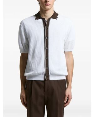 Peserico Geknöpftes Poloshirt - Weiß