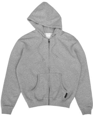 Gosha Rubchinskiy Logo-Patch Zip-Up Hoodie - Grey