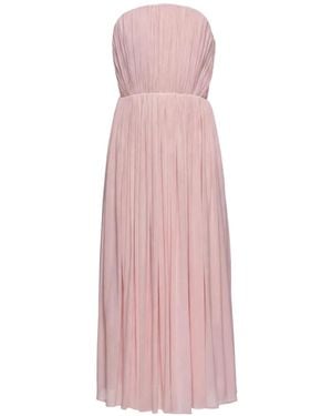 Magda Butrym Vestido Midi Palabra De Honor - Rosa