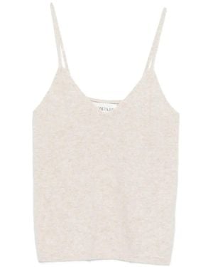 Bompard Top Con Cuello En V - Blanco