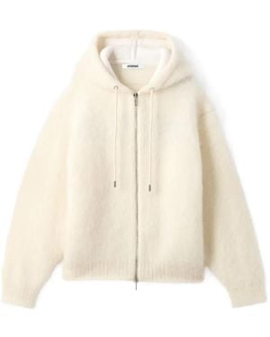 Jacquemus The Nuvola Zipped Cardigan - White