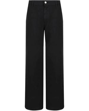 Douuod Five-Pockets Straight Pants - Black