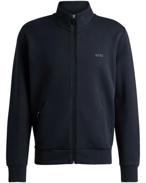 BOSS Giacca Con Zip - Blu